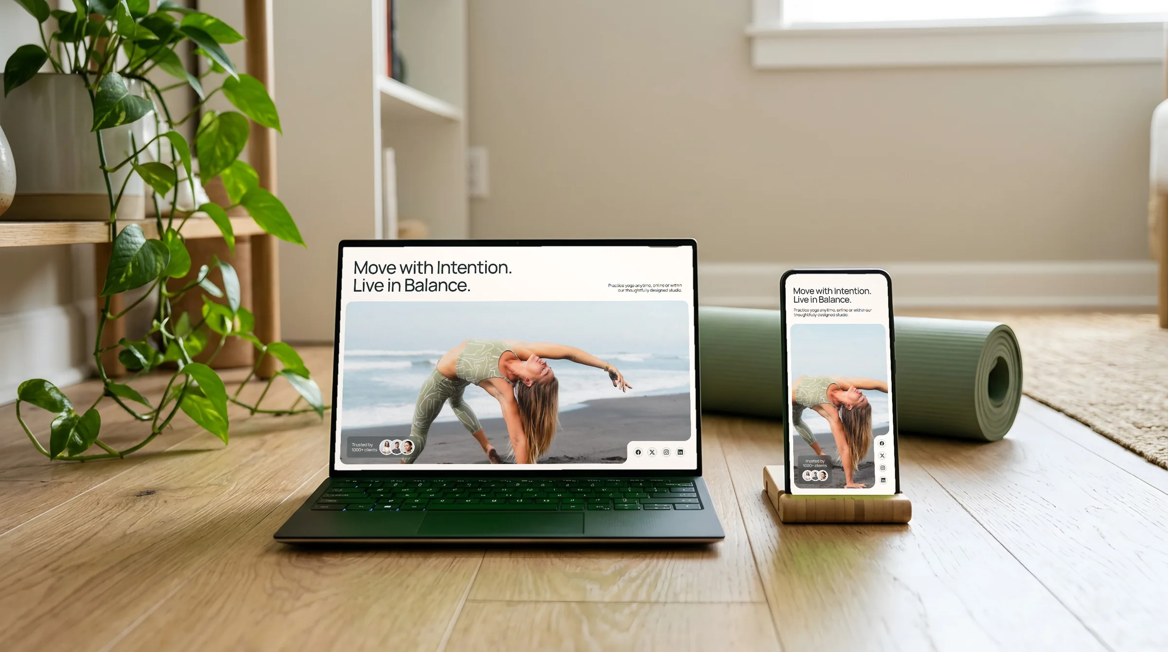 The Avara website on a laptop and a phone