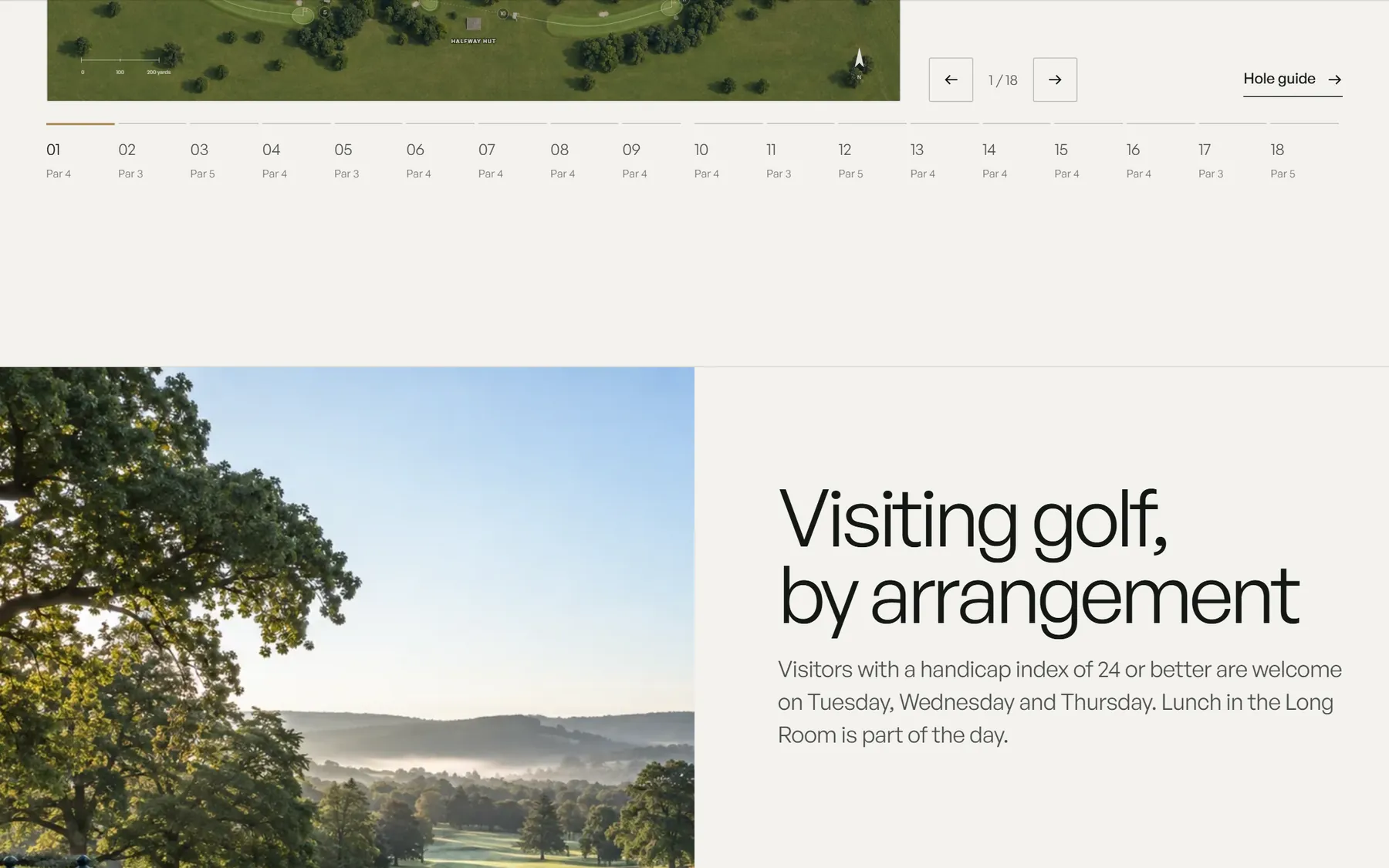 Averleigh website, screen 4