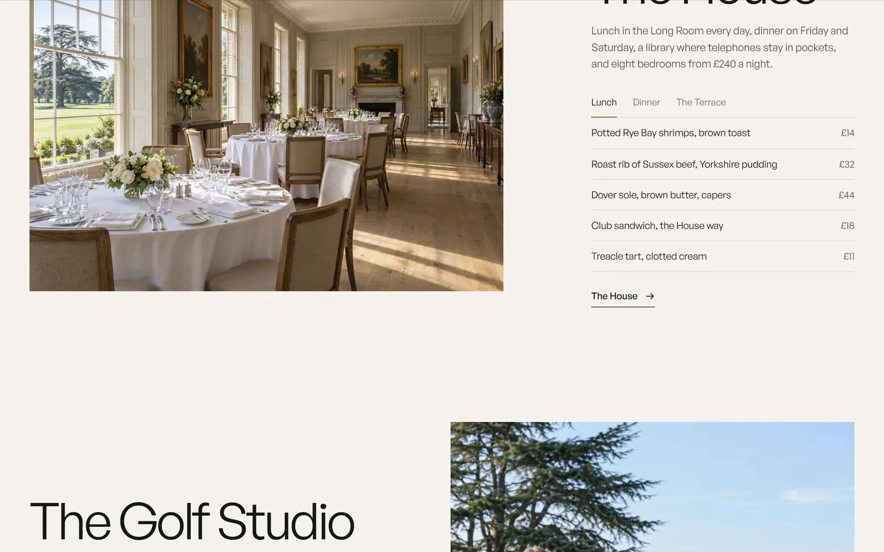Averleigh website, screen 7