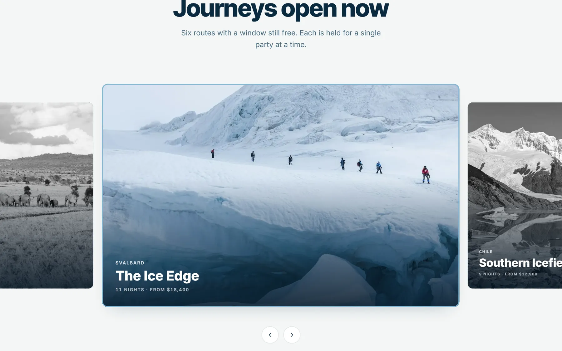 Longitude Society, further down the homepage