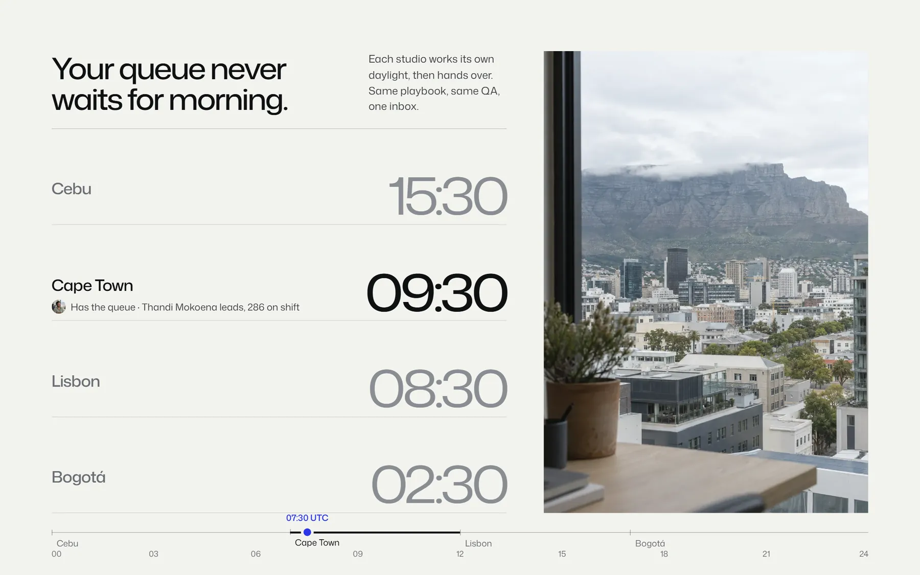 Parley website, screen 5