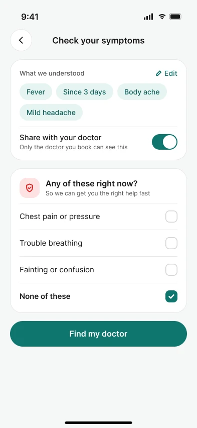 Samay: Check your symptoms