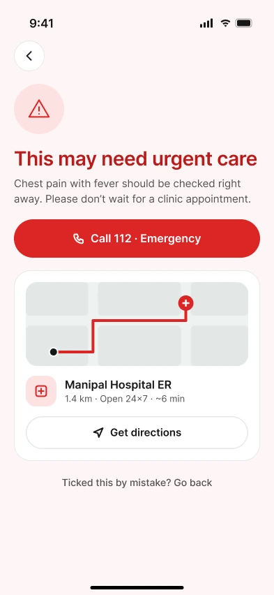 Samay: Urgent care, not a booking