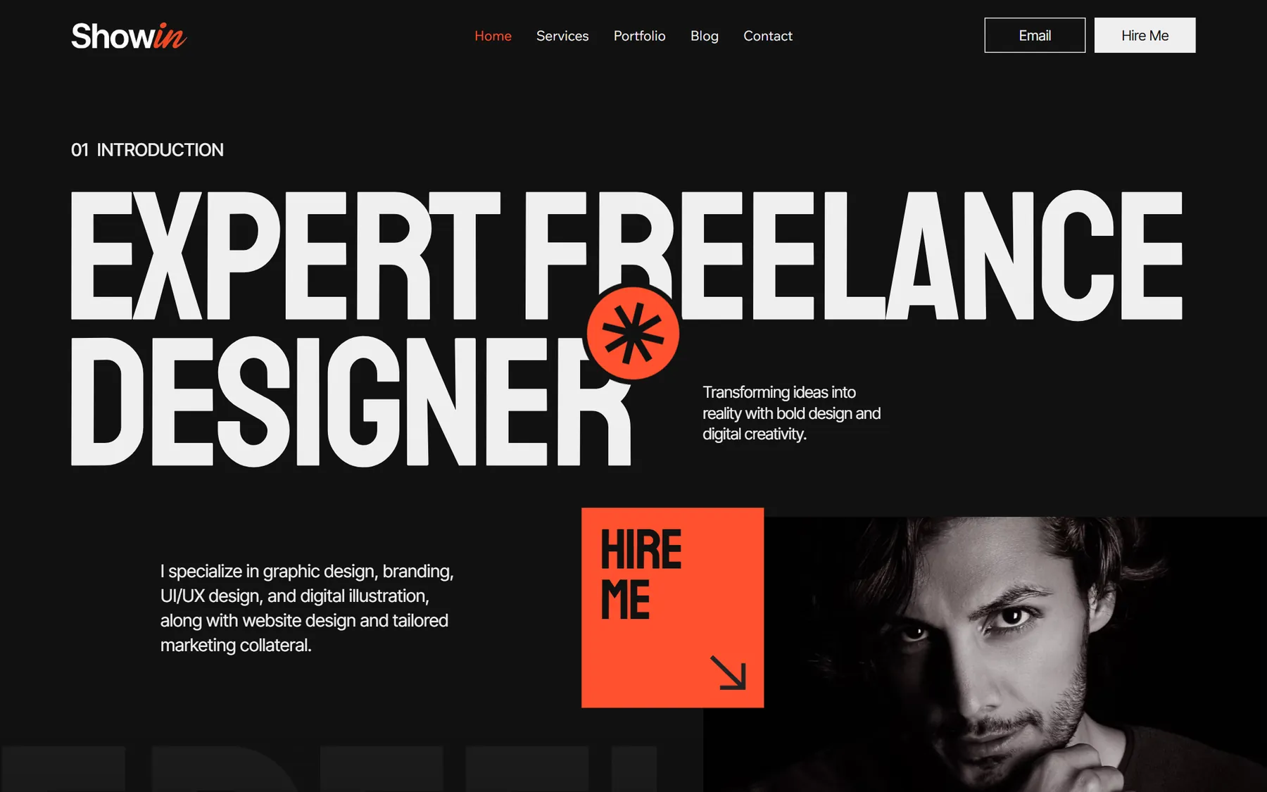 ShowIn homepage on desktop