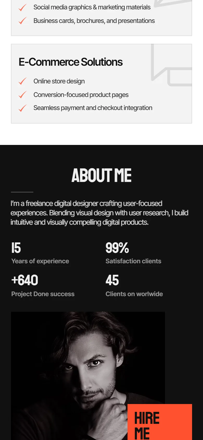 ShowIn further down the homepage on a phone