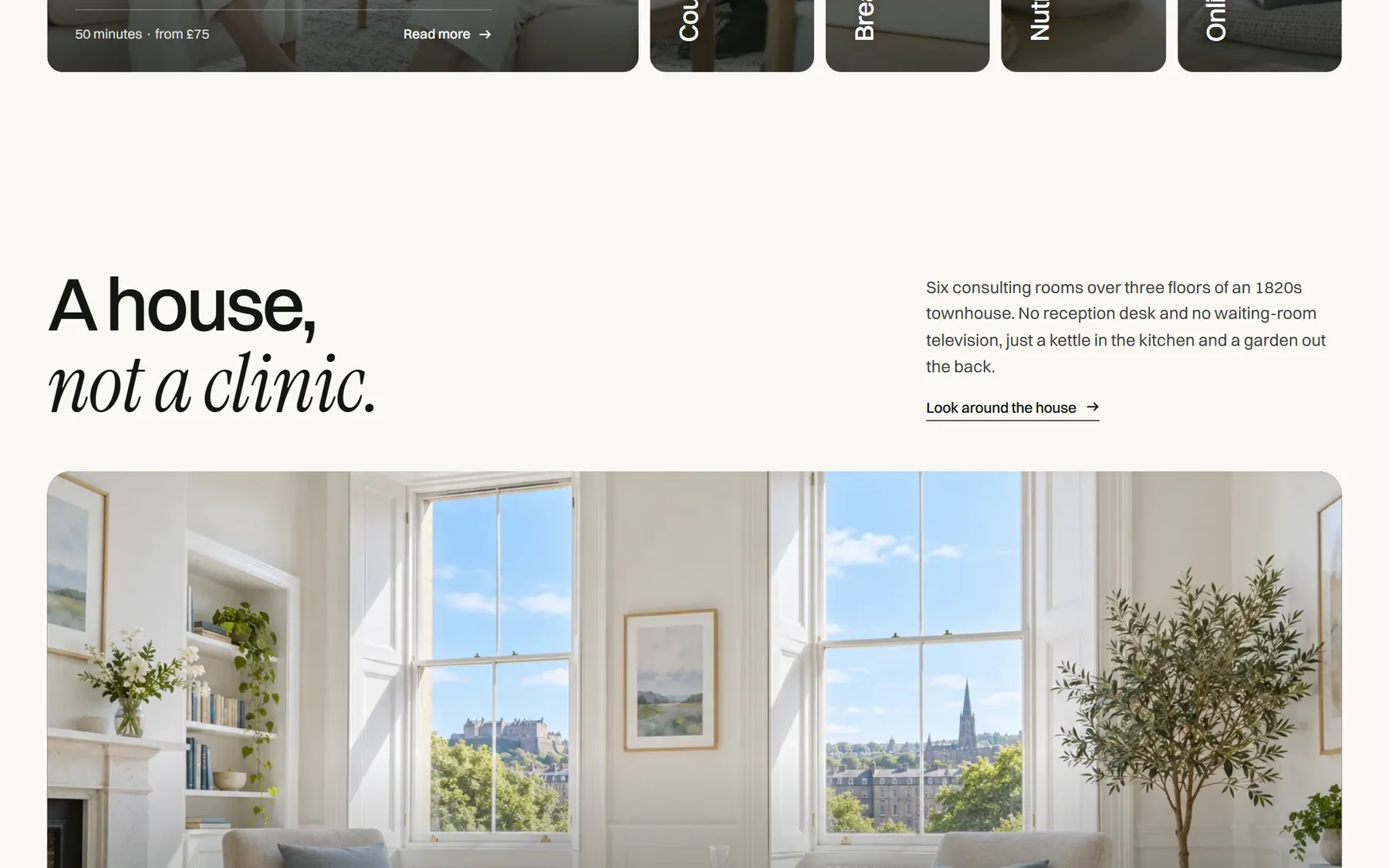 Stillroom website, screen 4