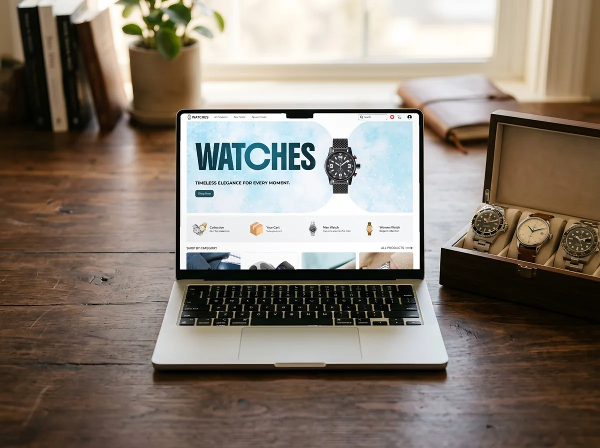 Watches website on a device